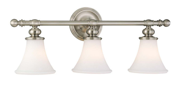 Weston 3 - Light Bath Bar, Polished Nickel