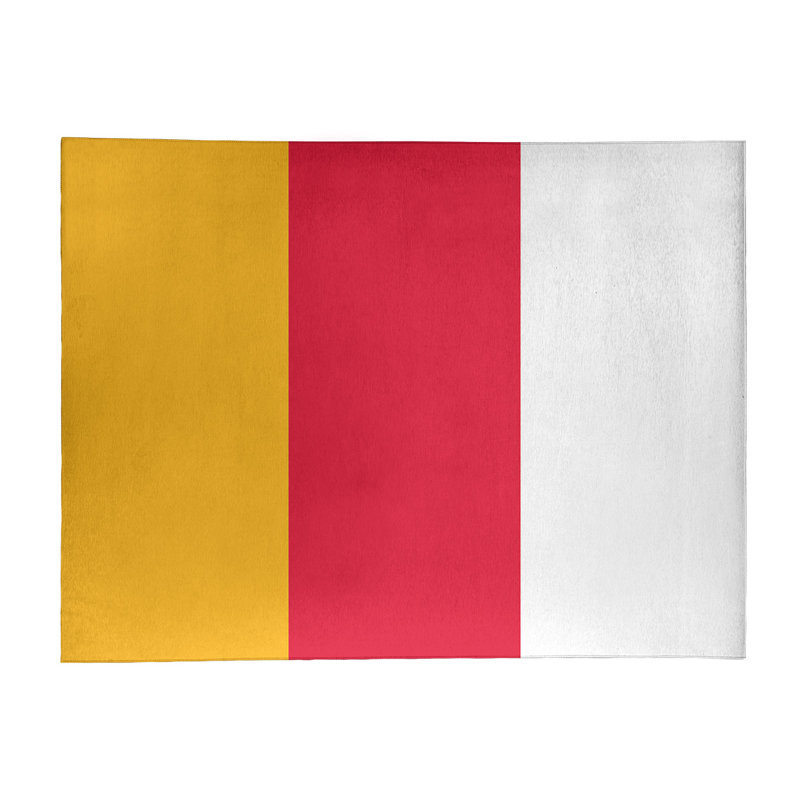 Tapis à rayures de football de couleur rouge poly kansas city, Rectangle 8 pi x 10 pi