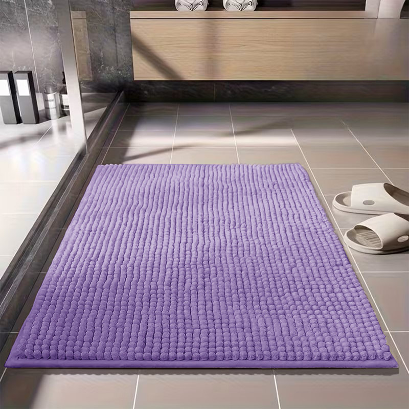Ultra-Soft Non-Slip Absorbent Bathroom Rug, 50cm W x 80cm L, Lilac