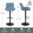 Zager Faux Leather Swivel Adjustable Height Bar Stool-915017407