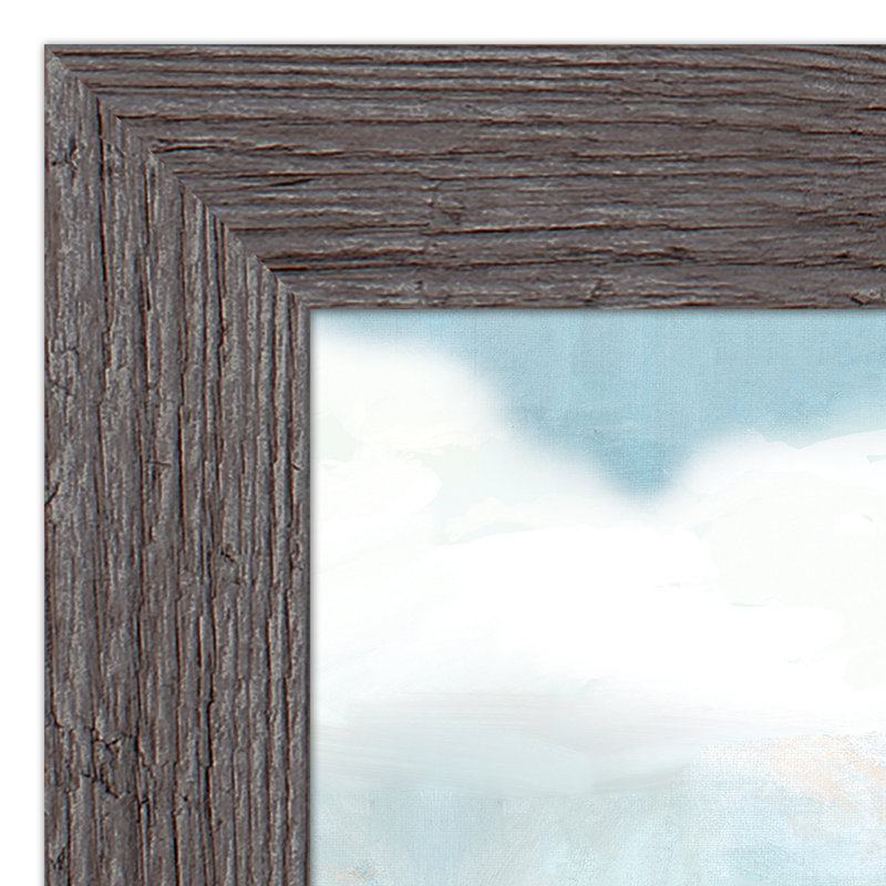 Gray Framed Cloud Landscape Painting Print