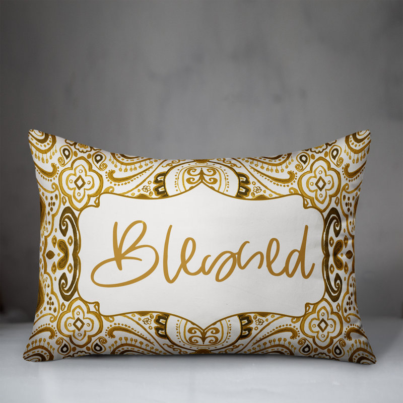 Paisley Outdoor Reversible Throw Pillow, Yellow
