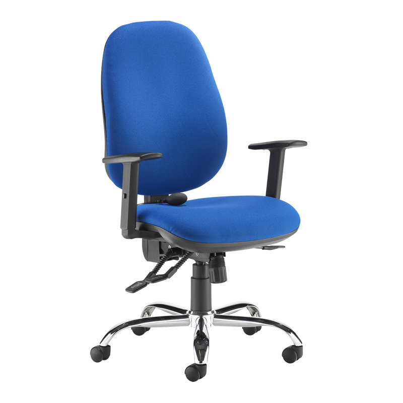 24hr Ergonomic Asynchro Task Chair, Blue