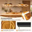 3-Light Black Dimmable LED Kitchen Island Pendant