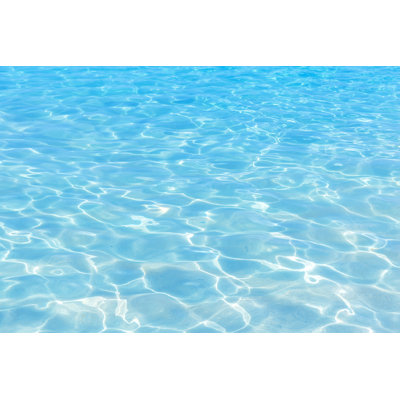 Shining Blue Water - Wrapped Canvas Print