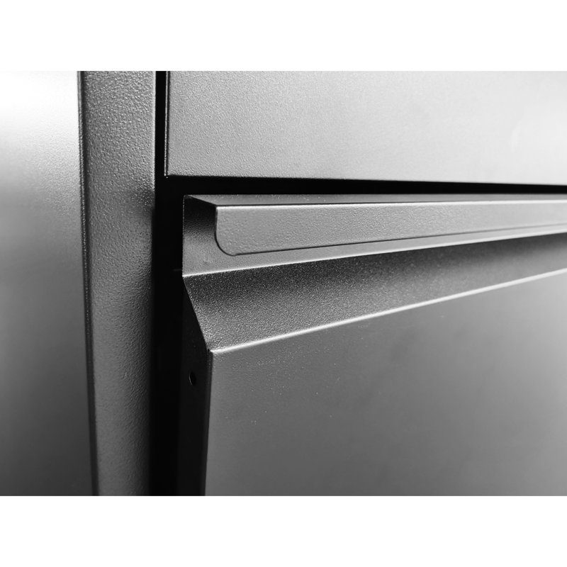 3 Drawer Metal File Cabinet For Office/Home, Lockable, Steel, Tilt, Holds A4/Legal/Letter Size Files 3 Locking Cabinet, Full Extension Drawers, For Office/Home Storage