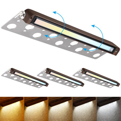Angolo 12" Low Voltage LED Hardscape Light, Retaining Wall and Paver Step Light