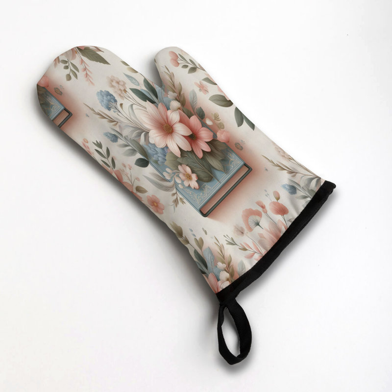 Sergé en coton à motif floral