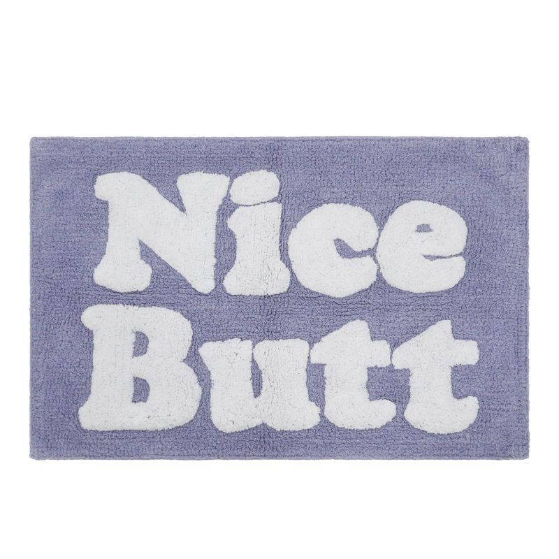 Jessica Simpson Nice Butt Cotton Bath Rug, Purple