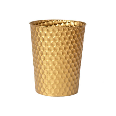 Small Metal Trash Can Wastebasket
