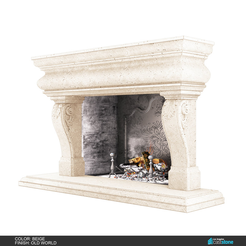 Great Adana Fireplace Surround, Old World Beige