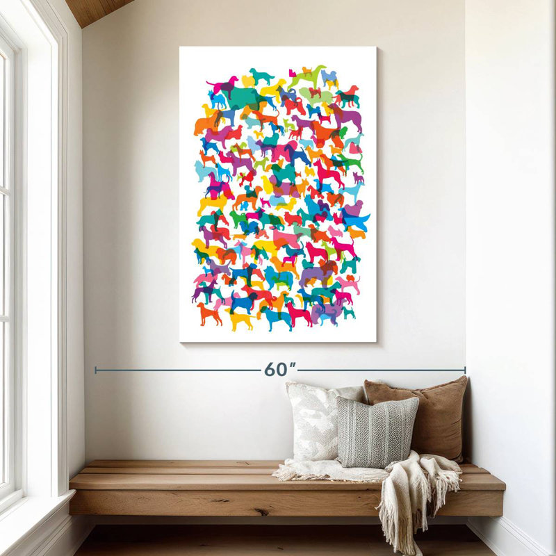 Brampt Dogs I, 48" H x 32" W