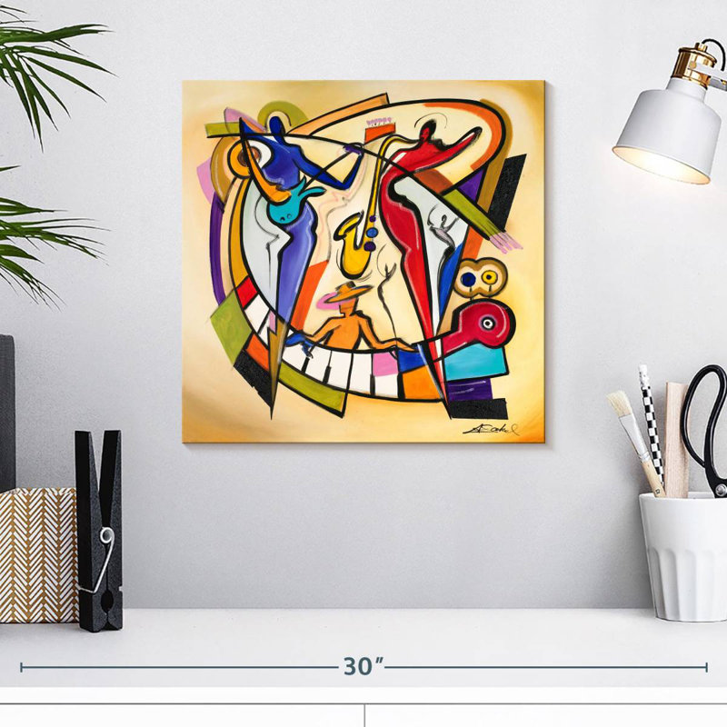 Musical Vibes, 16" H x 16" W