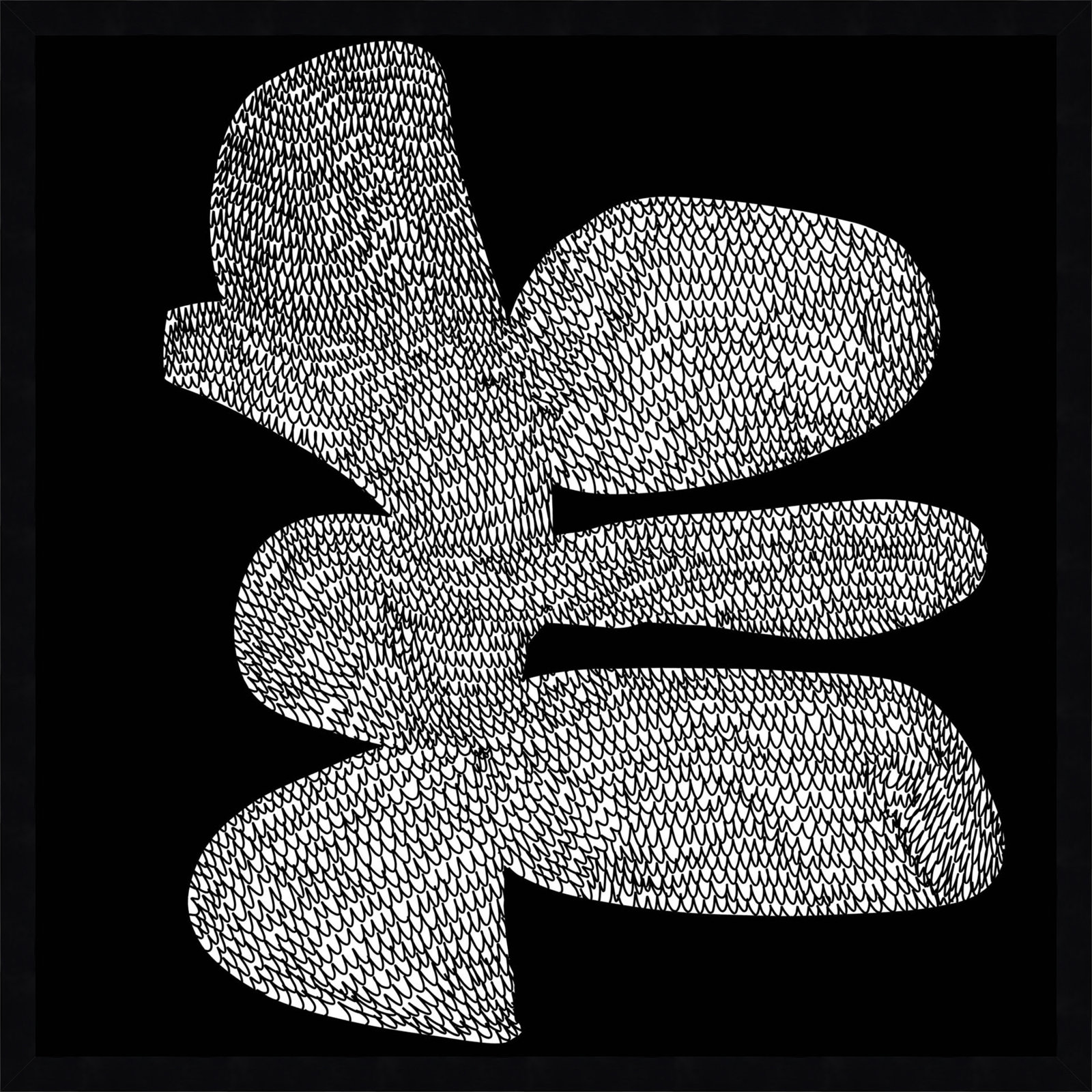 Craft by Dan Hobday, Black, 25" H x 25" W