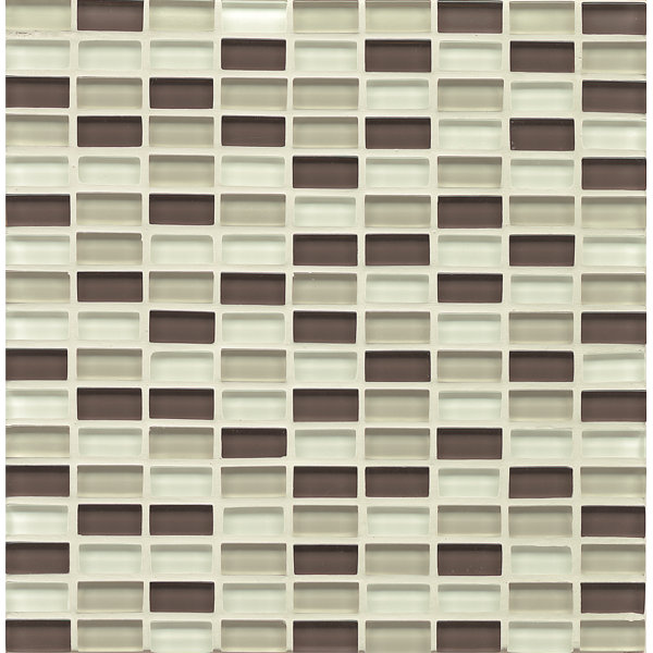 Hamptons 0.63" x 3.06" Glass Mosiac Tile in Dock