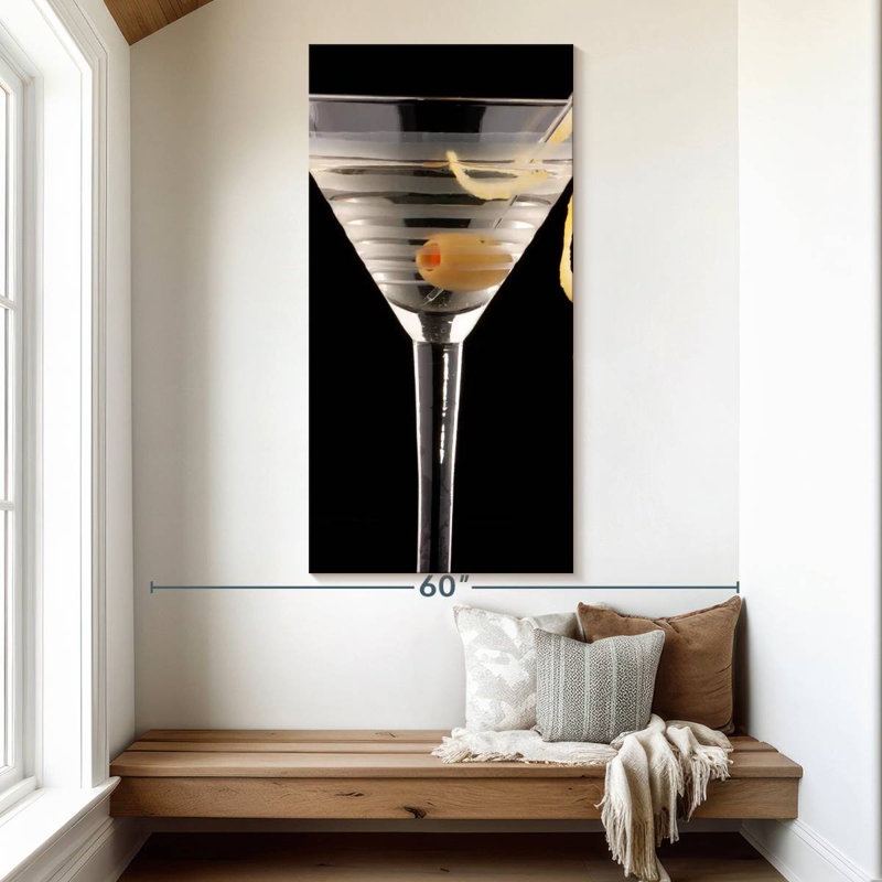 Dry Martini Cocktail, 54" H x 27" W