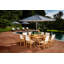 Chaise longue inclinable en teck Barbados-28333141