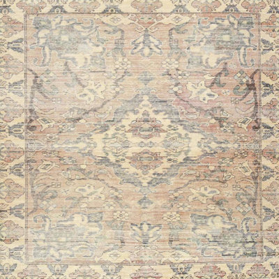 Tapis beige/brun traditionnel Sareeta
