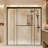 56-60" W x 76" H Sliding Shower Door | 6mm Clear Tempered Glass | Reversible Design | Easy-Adjust Roller System