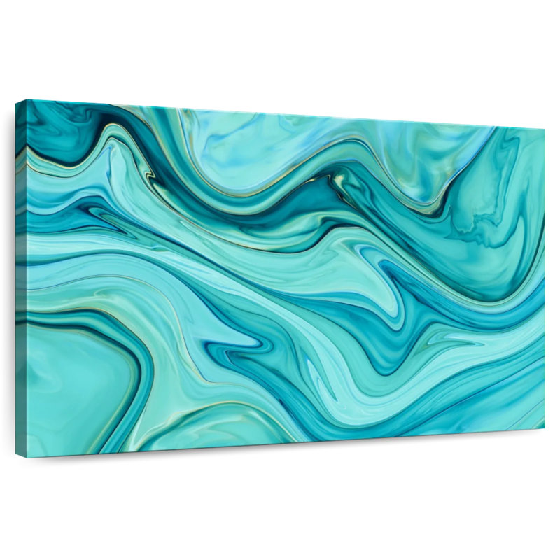 Avery Aqua Abstract, 8" H x 12" W