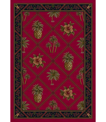 Alminus Signature Bristol Bay Ruby Nautical Tropical Area Rug