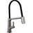 Pivotal Single Handle Exposed Hose Kitchen Faucet-32925675