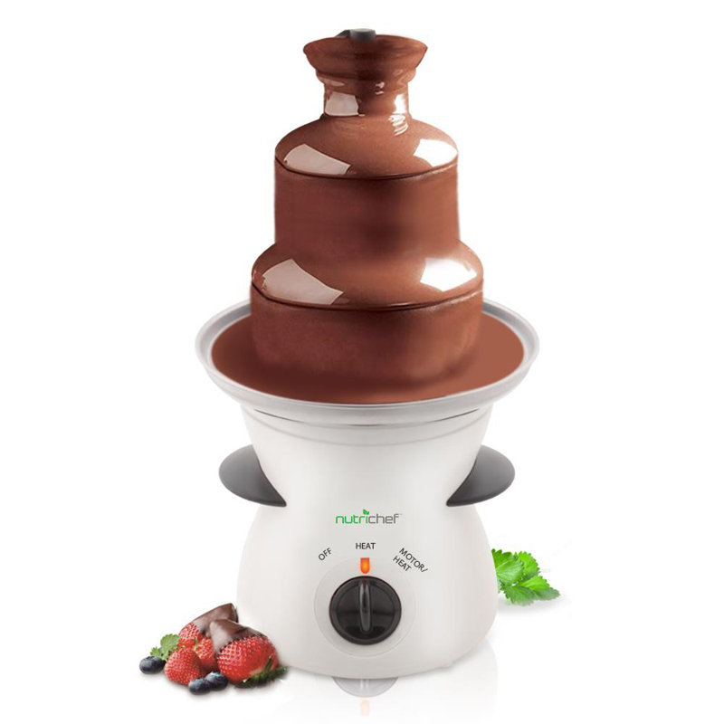 Fontaine de chocolat à 3 étages nutrichef électrique fondue pot