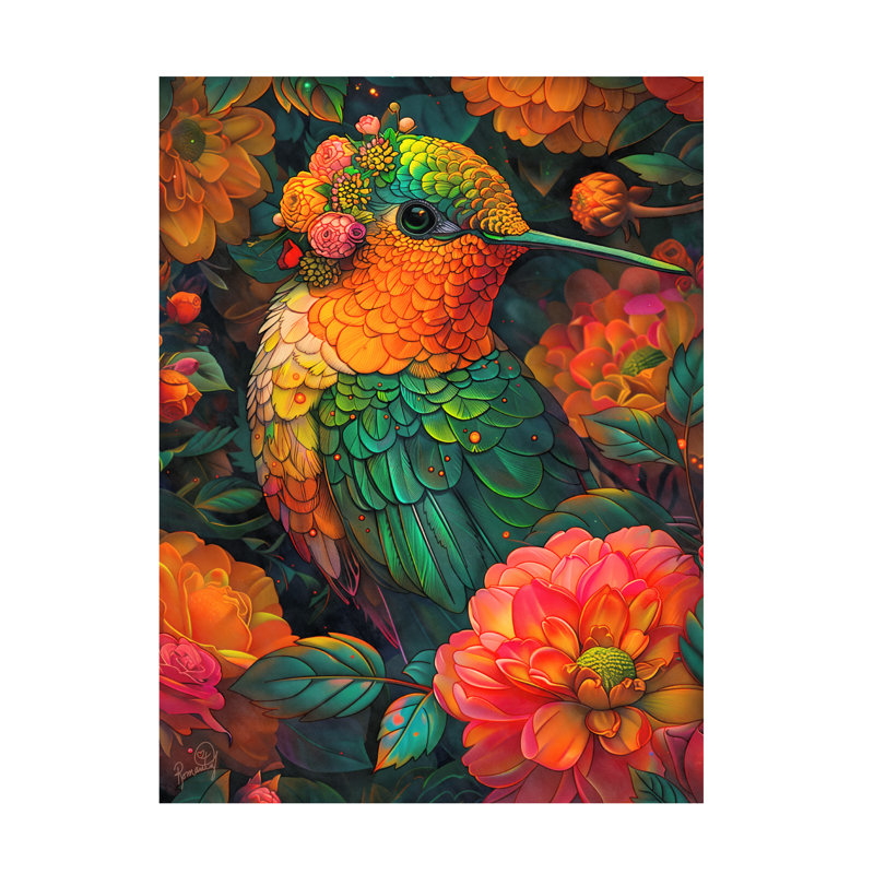 Œuvre sur toile «ologic », H 19 po x l 14 po