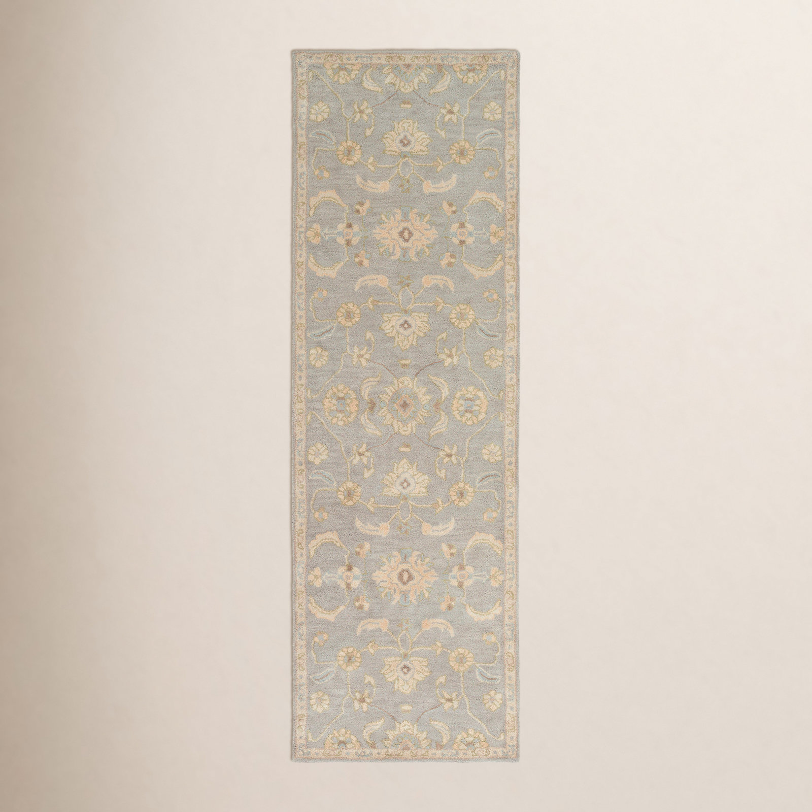 Arden Beige Hand-Tufted Wool Oriental Rug, Runner 3' x 12'