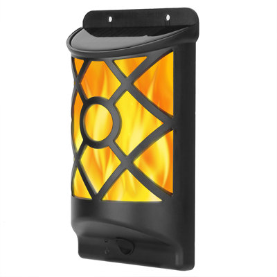 Flame Solar Light Outdoor Wall Light