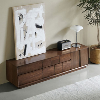 Mid-Century Modern Walnut TV Cabinet