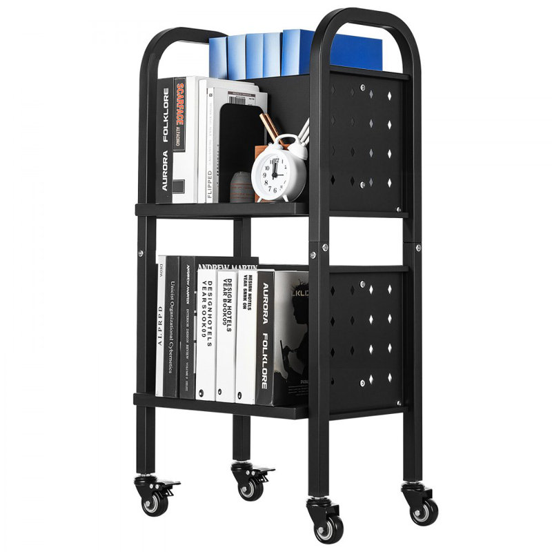 87.9cm H x 45cm W Book Cart with Wheels