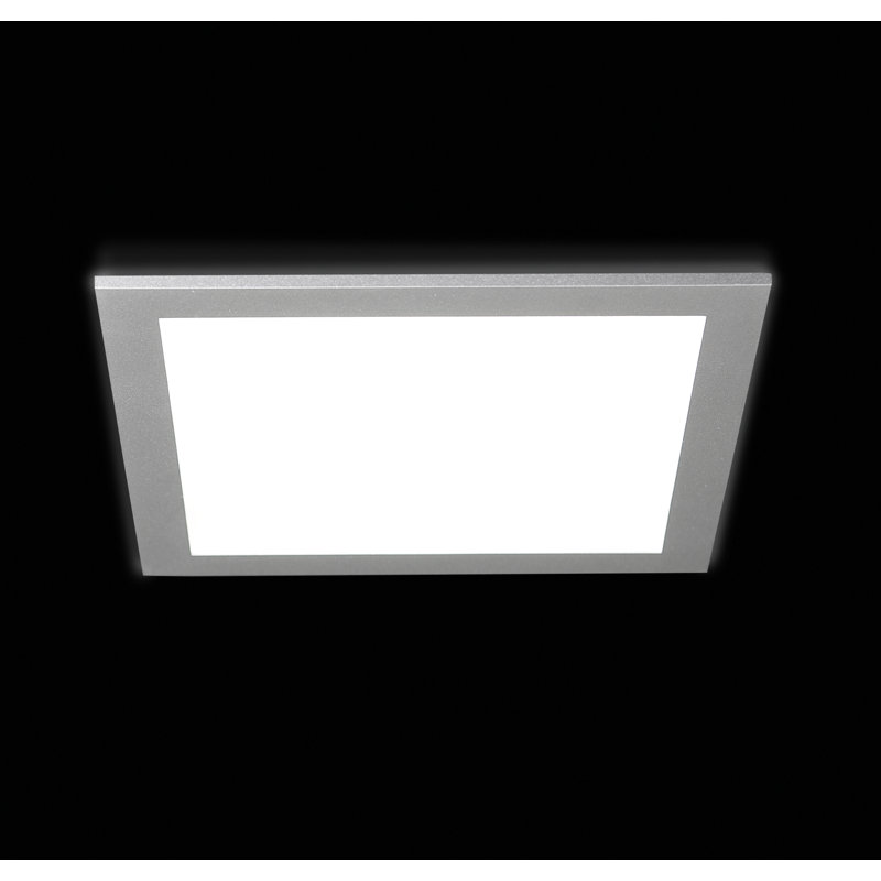 Housing 16.3cm Recessed Downlight Square Housing, Grey, 2 X TC-DEL/G24q-1/13W/ELT