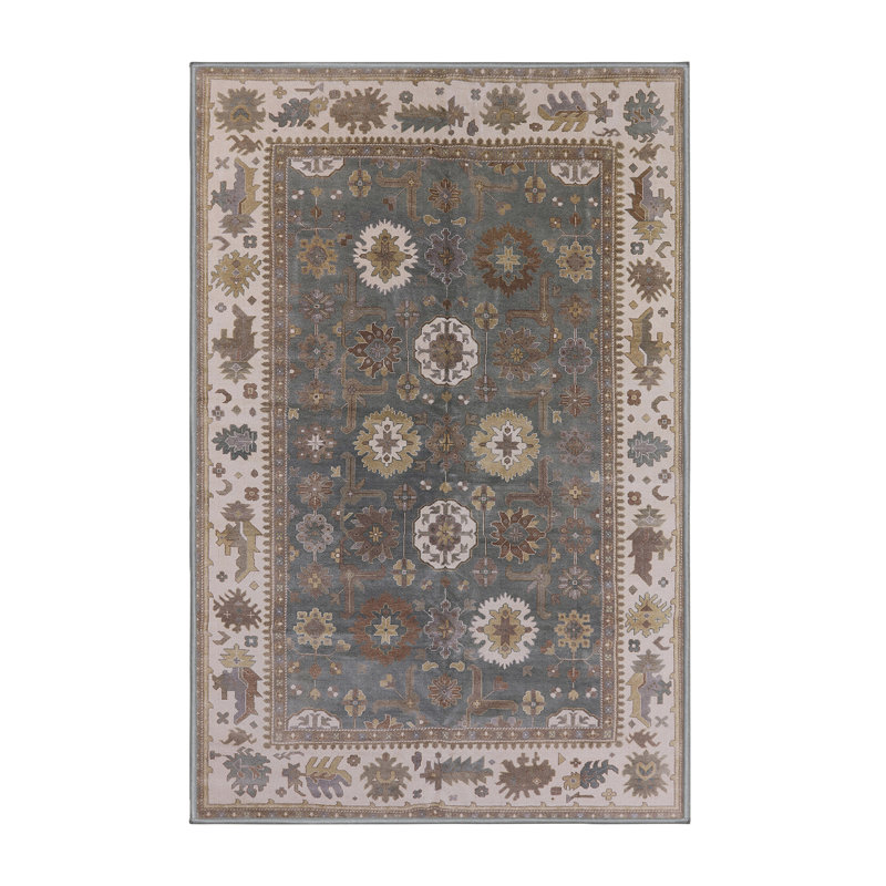 Tapis oriental gris / beige / brun, Rectangle 8 pi x 12 pi