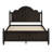 Mid-Century Modern Solid Wood Bed with Herringbone-Inspired Pattern Headboard-1622515583-1638388151