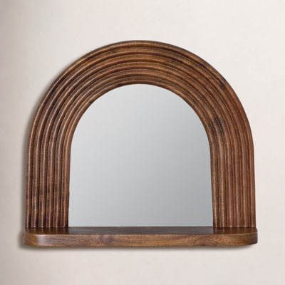 Remmy Brown Shelf Wall Mirror