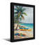 Plantes et fleurs, plage tropicale avec palmiers et kayaks-1052235112-1052235115-1052235124