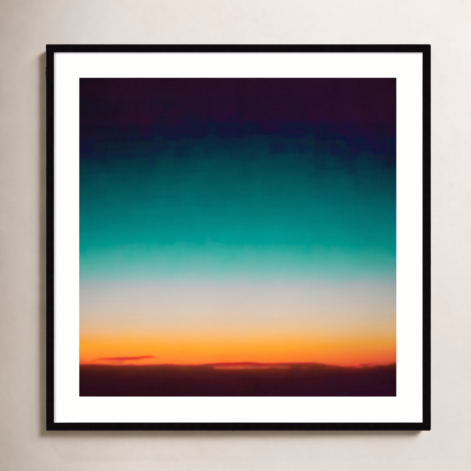 Sunrise Flying by Caroline Mint, Black, 41.25" H x 41.25" W x 0.88" D