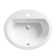 Bryant Ceramic Oval Drop-In Bathroom Sink with Overflow