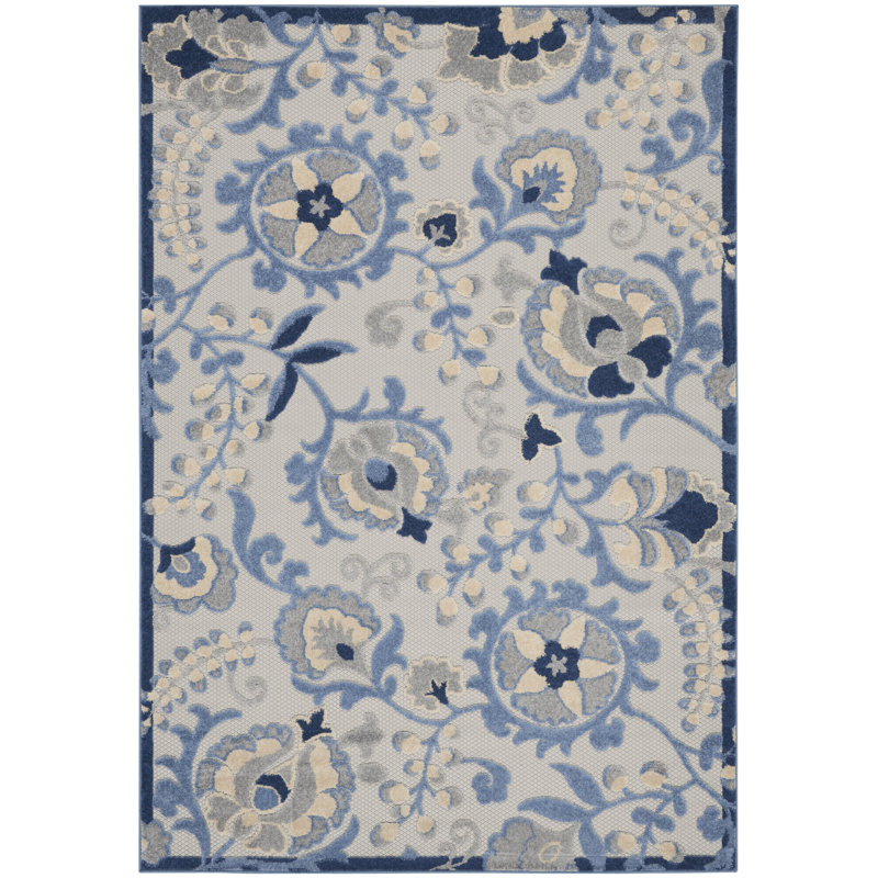 Aaryon Floral Indoor Rug, Rectangle 3'6" x 5'6"