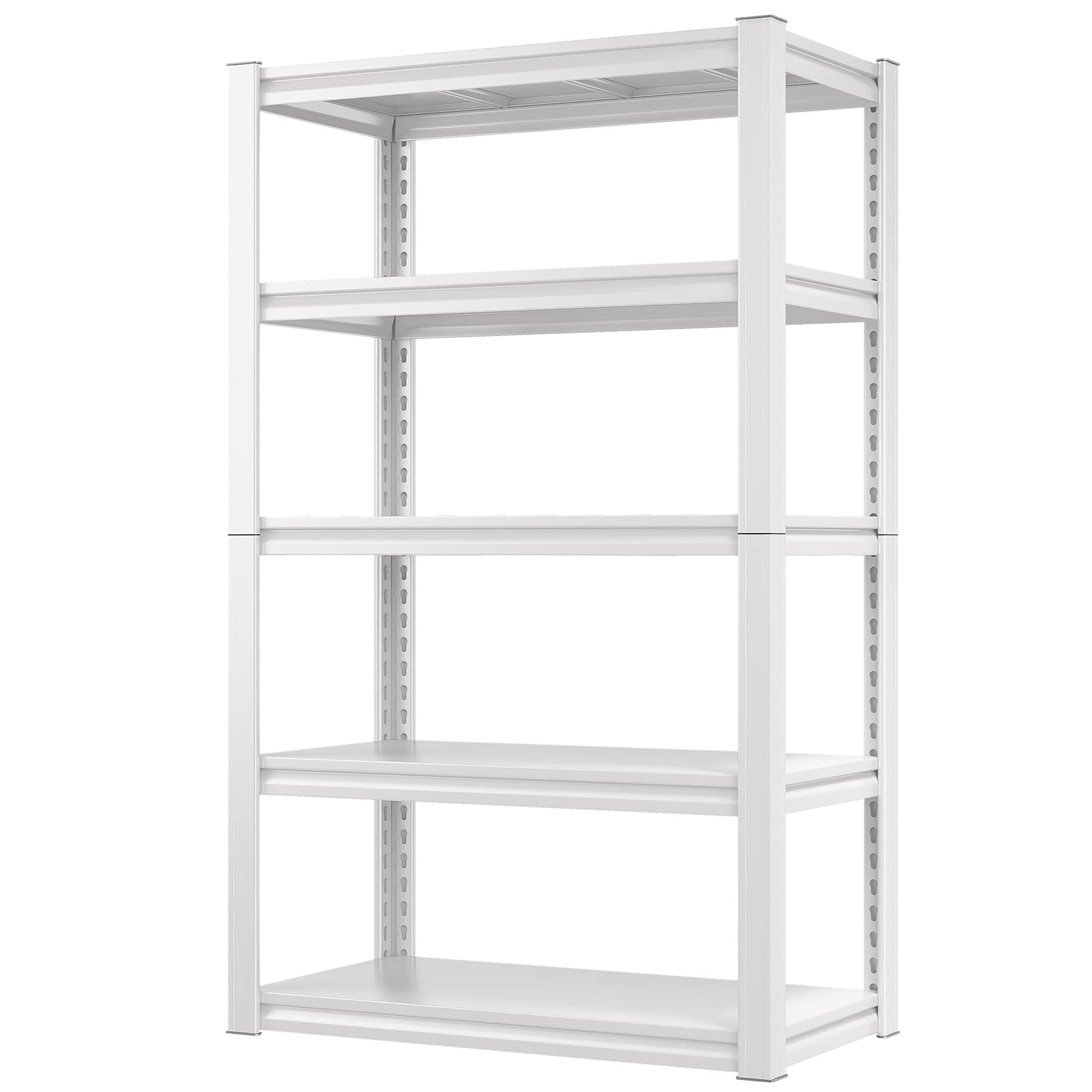 White 5-Tier Heavy Duty Metal Freestanding Storage Shelving Unit (32 in. W x 63 in. H x 16.5 in. D)