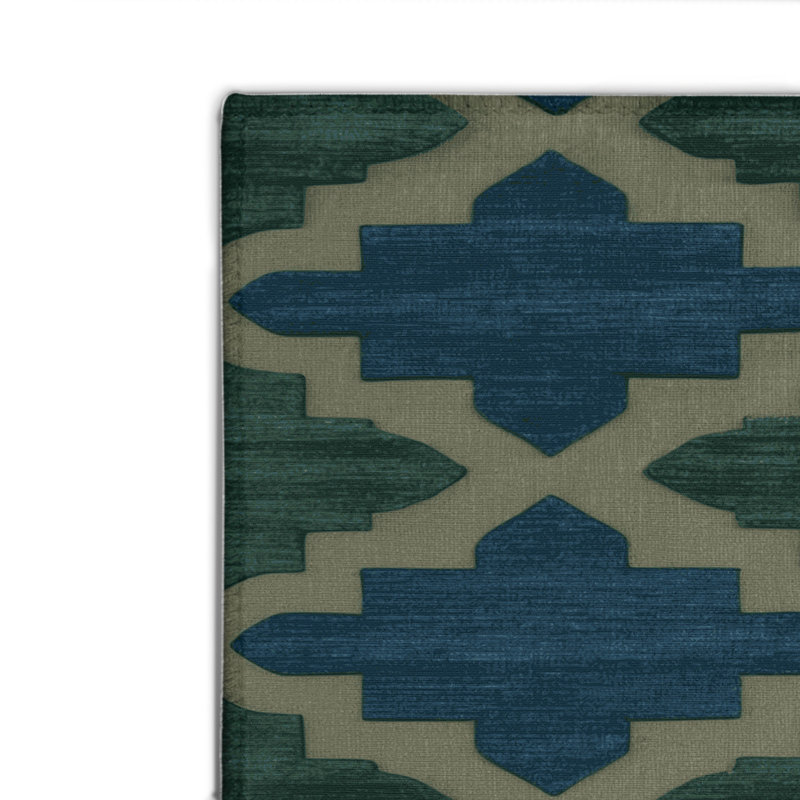 Trellis Grey Indoor and Outdoor Area Rug, Rectangle 2' x 3'
