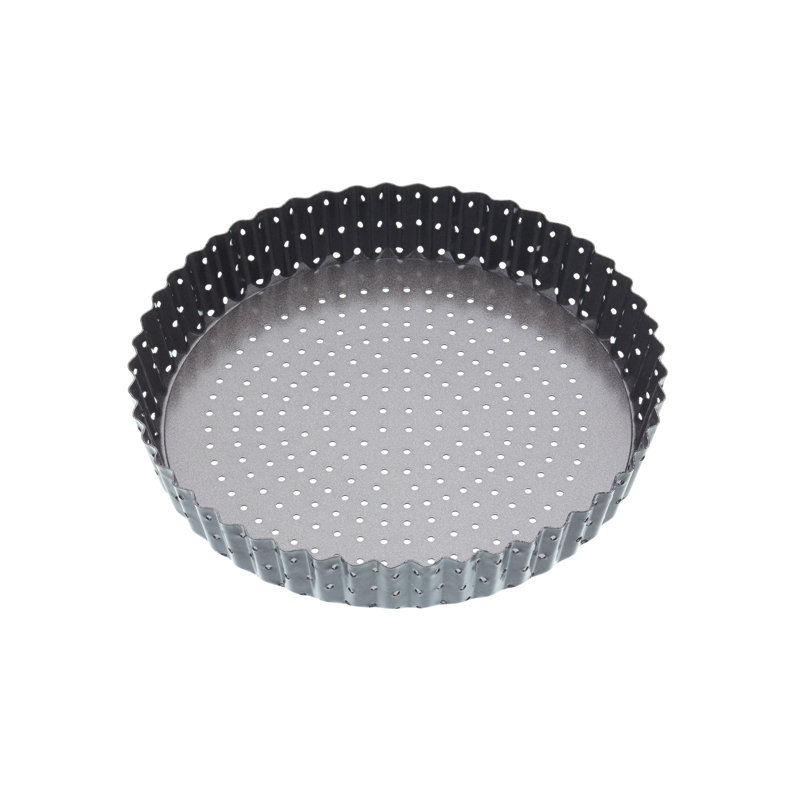 MasterClass Crusty Bake Non-stick Fluted Round Quiche Tin, 4cm H x 20cm W x 20cm D