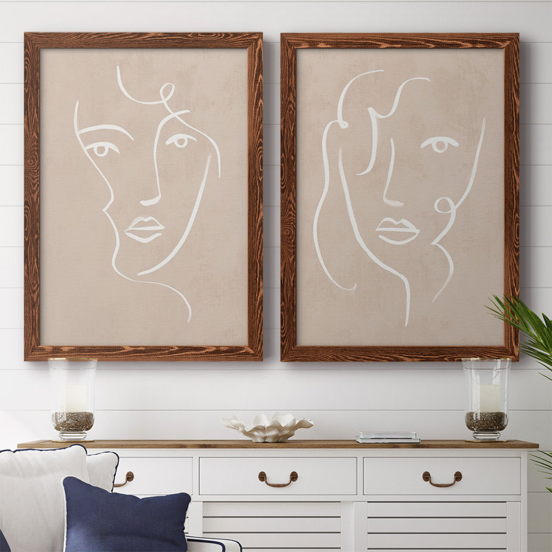 Curly Face I-Premium, toile encadrée - prête à être accrochée, H 31,5 po x l 88 po x P 1,5 po, Érable