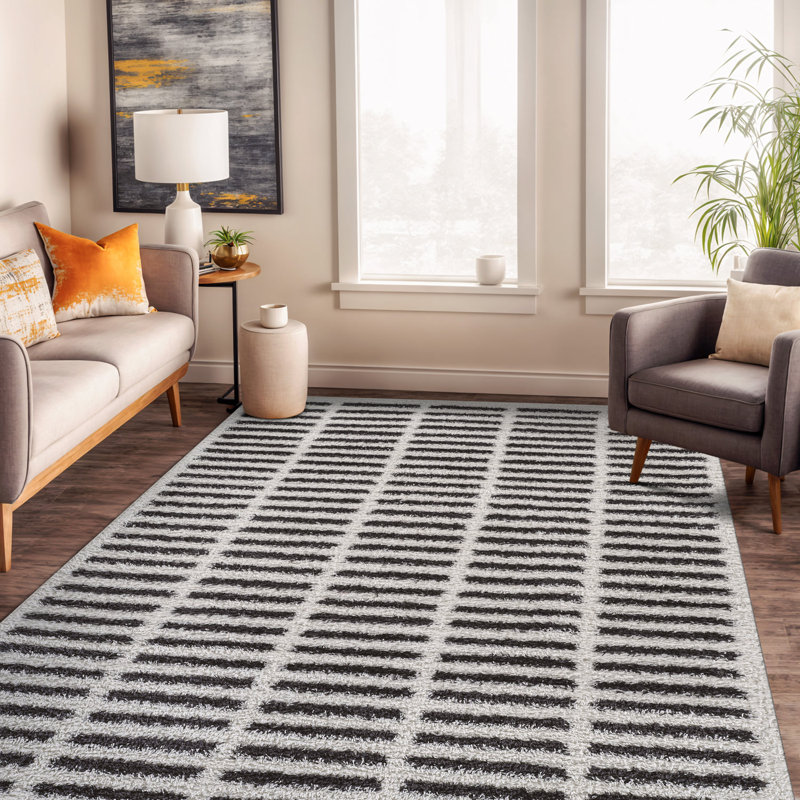 Tapis à poils longs Bohemian, Rectangle 5 pi x 7 pi