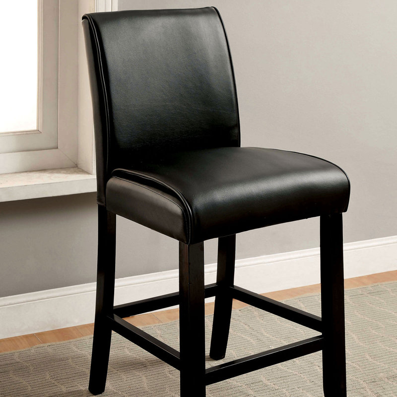 Hufnagel Upholstered Faux Leather Counter Stool