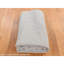 Tapis gris nouvel âge en soie 5 pi 9 po x 9 pi Tido