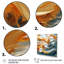 «Bold Gold Elegant Wave On Blue - Abstract Shapes», impressions d'art mural-1628034832-1628034825