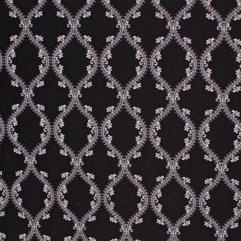 Prive Oakville Trellis Linen Blend Fabric, Tuxedo