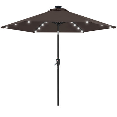Cutshall Lighted Tilt Market Umbrella
